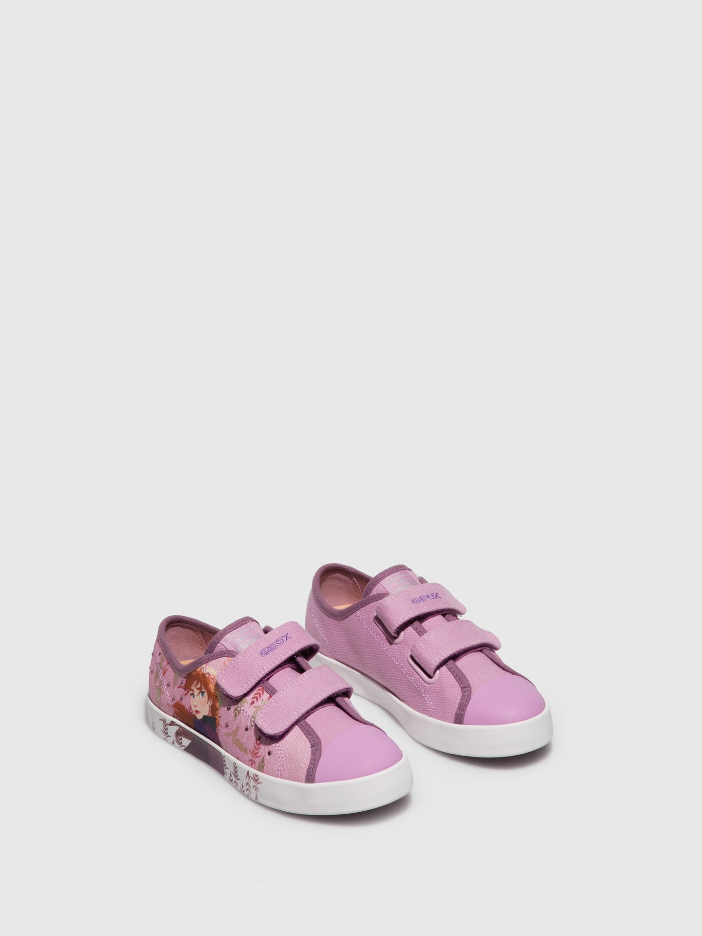 Geox Ténis com Velcro em Rosa Escuro